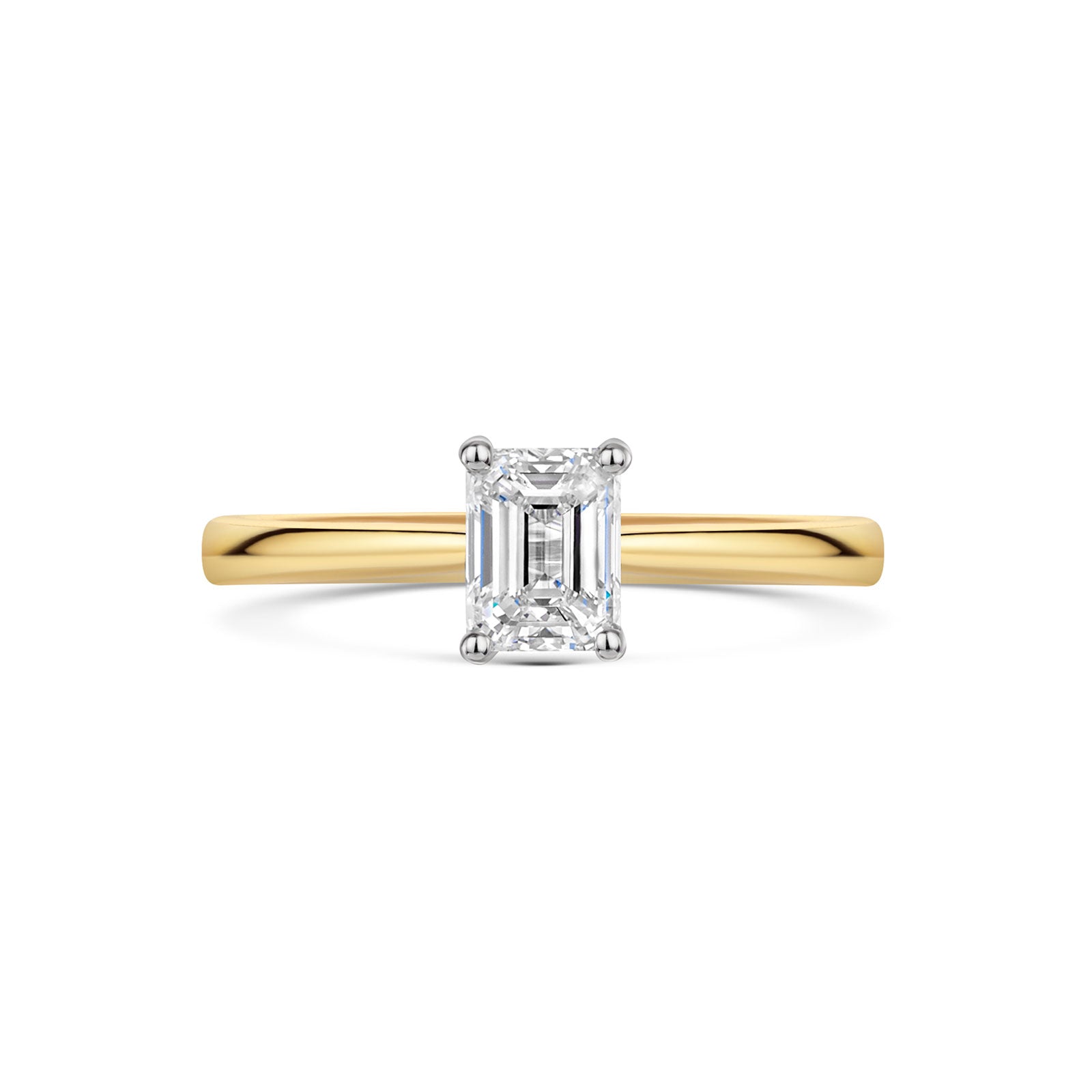 18ct Yellow Gold & Platinum Diamond Solitaire Ring 0.70ct variant Pursuit