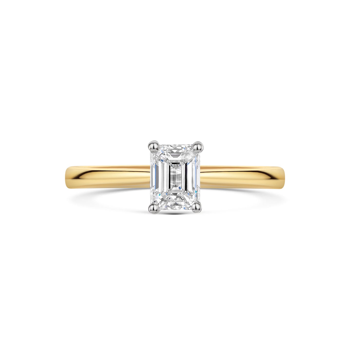 18ct Yellow Gold & Platinum Diamond Solitaire Ring 0.70ct variant Pursuit