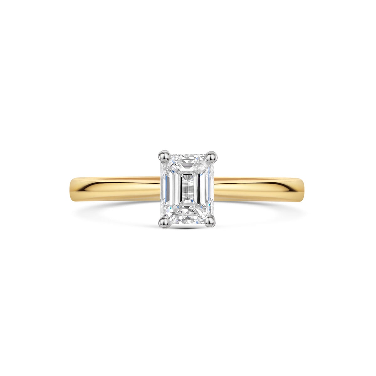 18ct Yellow Gold & Platinum Diamond Solitaire Ring 0.70ct variant Pursuit