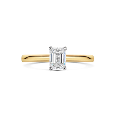 18ct Yellow Gold & Platinum Diamond Solitaire Ring 0.70ct variant Pursuit