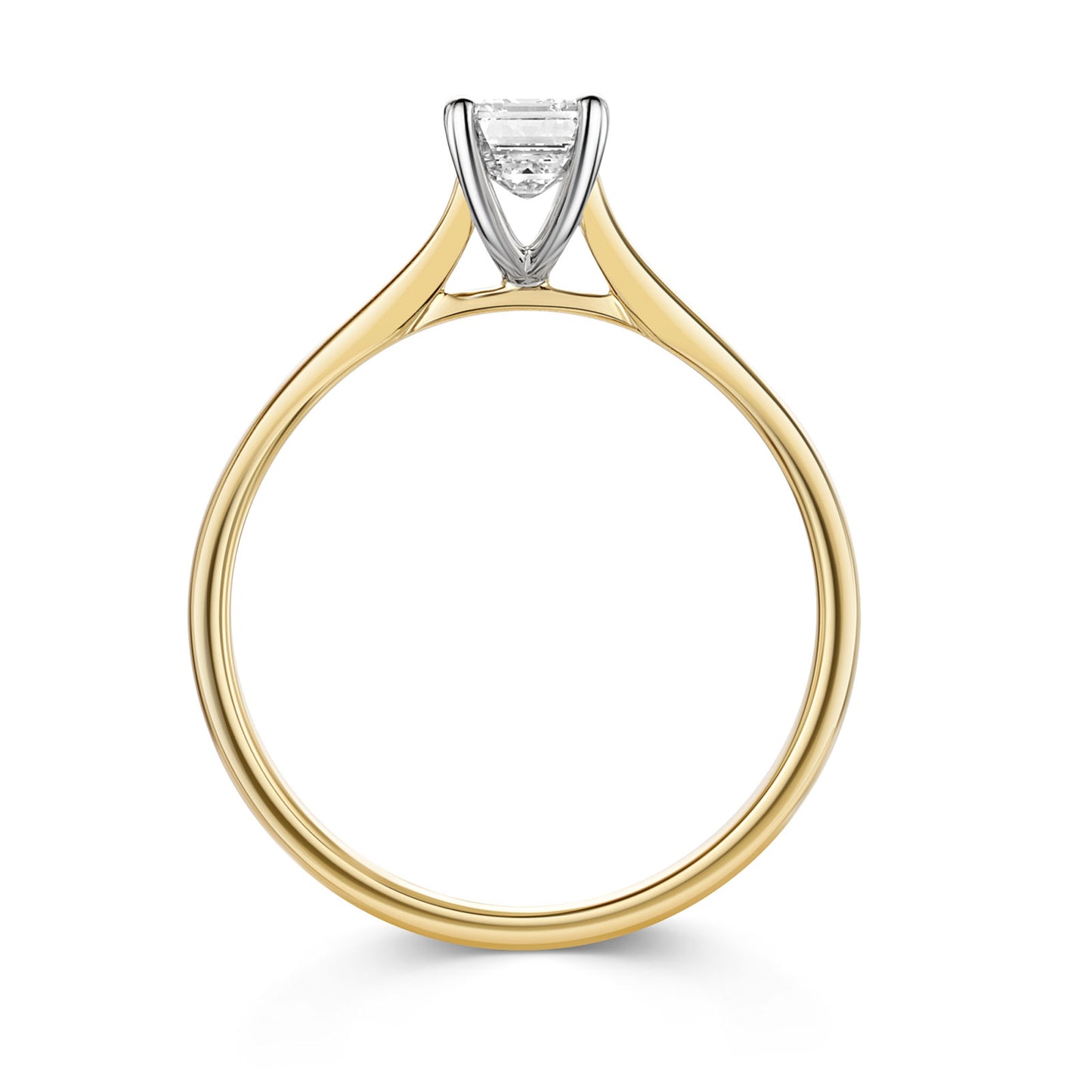 18ct Yellow Gold & Platinum Diamond Solitaire Ring 0.70ct variant Pursuit