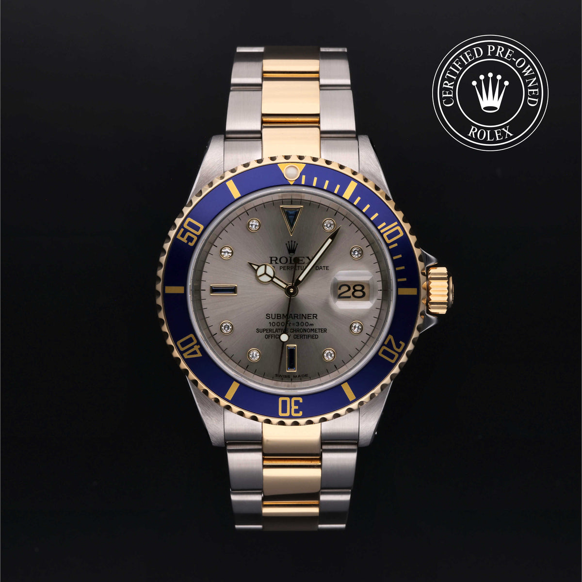 Rolex Certified Pre-Owned Submariner Date 40mm 16613 P947598 simple Pursuit