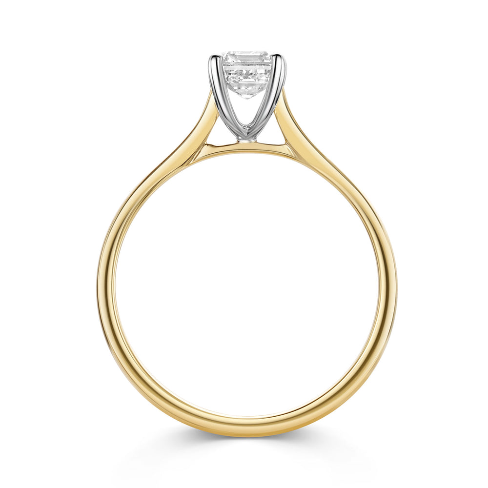 18ct Yellow Gold & Platinum Diamond Solitaire Ring 0.90ct variant Pursuit