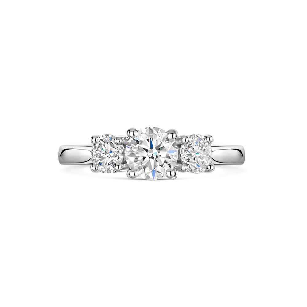 Platinum Diamond Trilogy Ring 1.20ct variant Pursuit