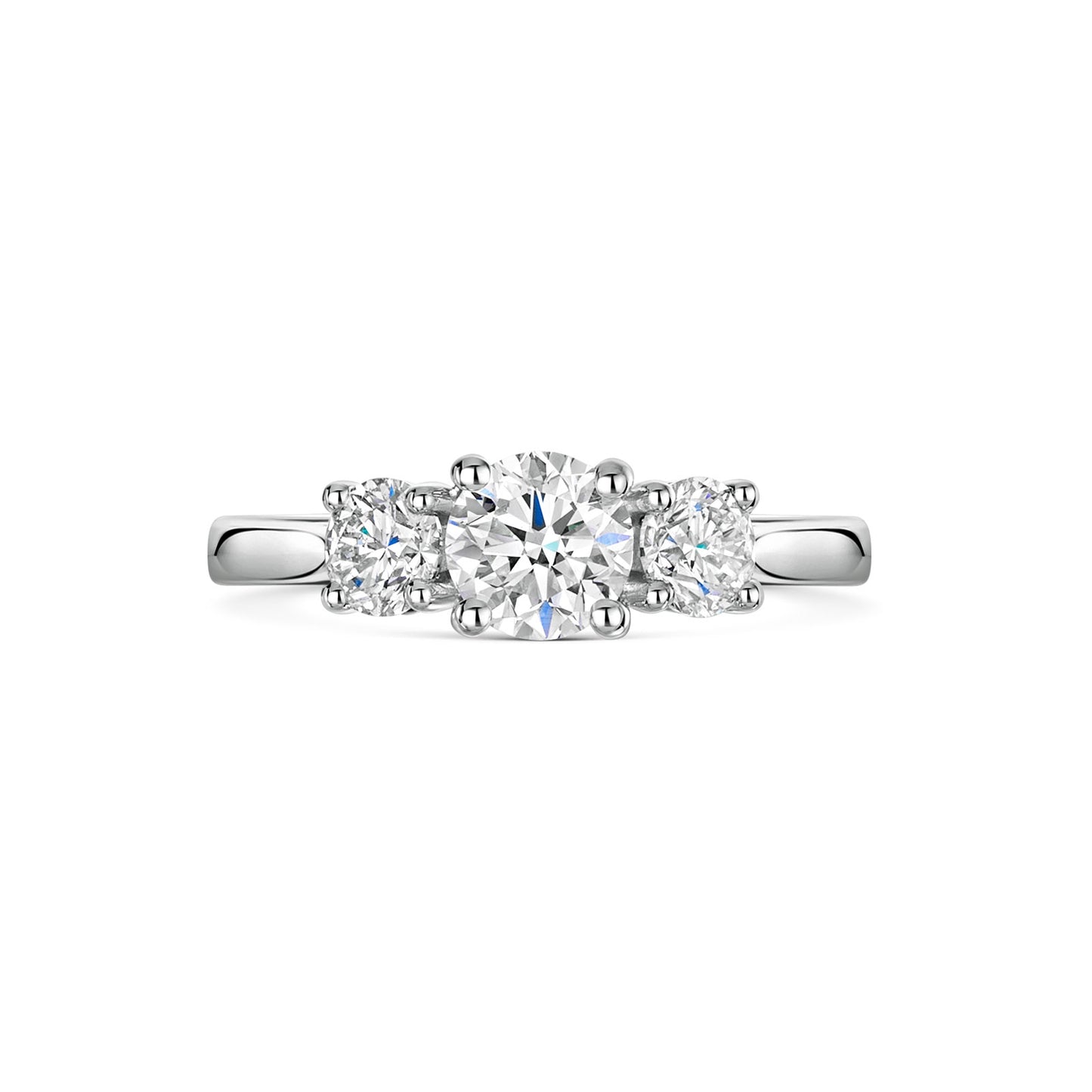 Platinum Diamond Trilogy Ring 1.20ct variant Pursuit