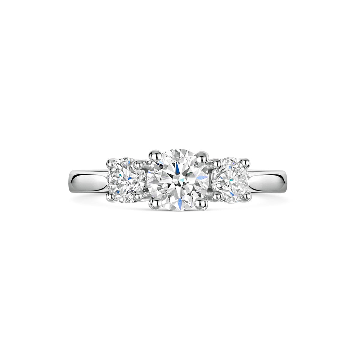 Platinum Diamond Trilogy Ring 1.20ct variant Pursuit