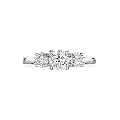Platinum Diamond Trilogy Ring 1.20ct variant Pursuit