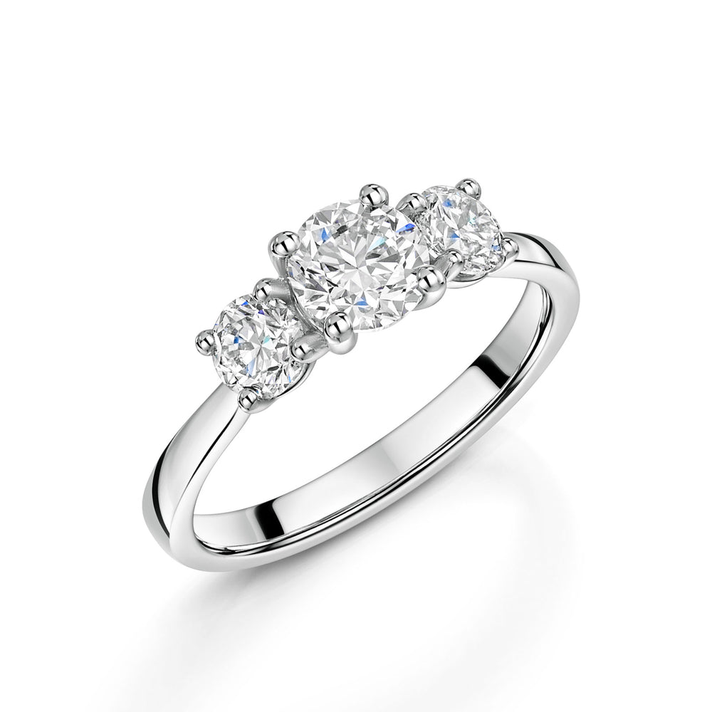 Platinum Diamond Trilogy Ring 1.20ct variant Pursuit