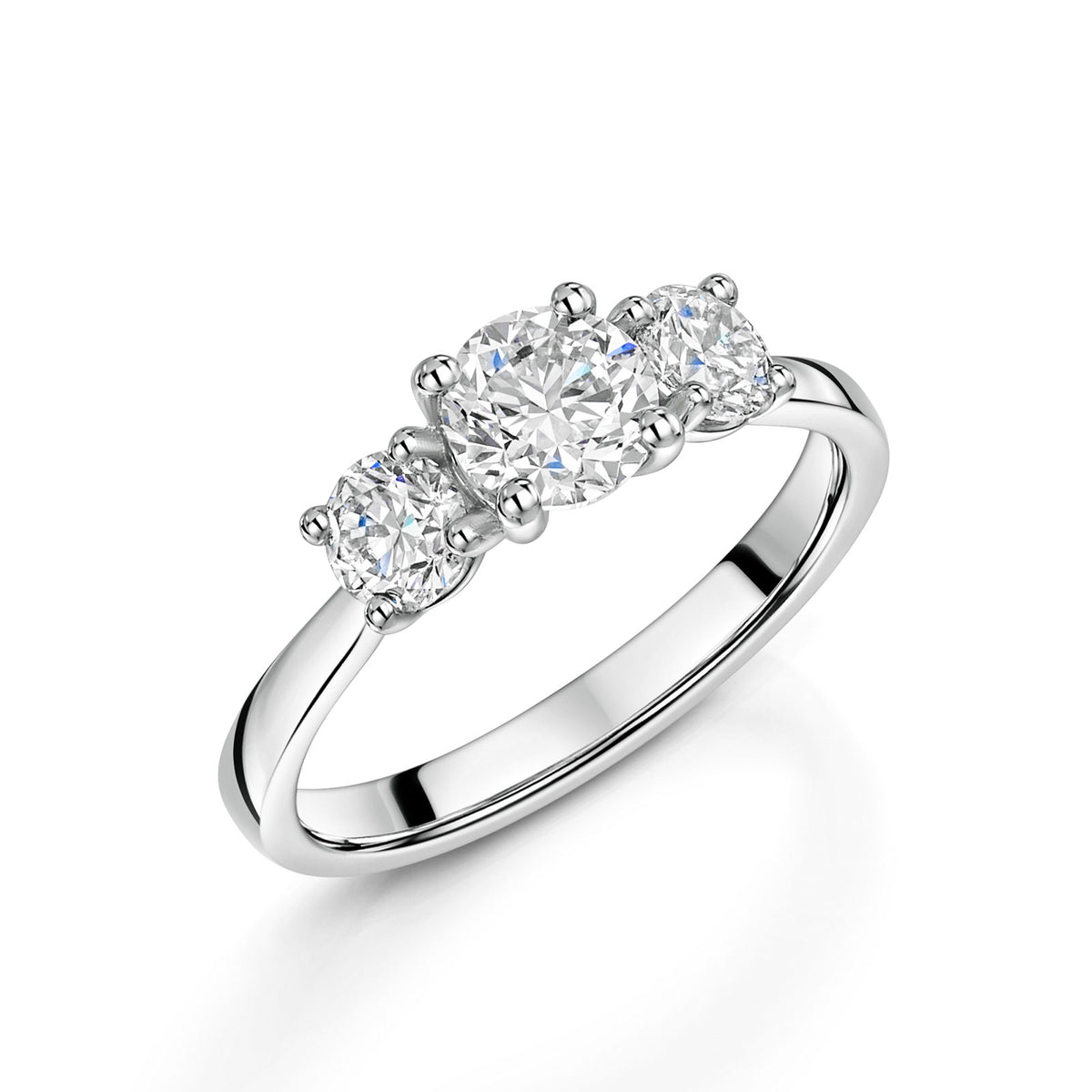 Platinum Diamond Trilogy Ring 1.20ct variant Pursuit