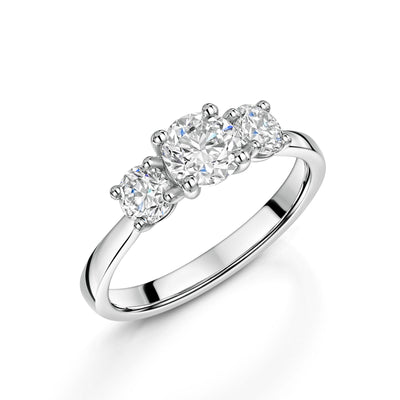 Platinum Diamond Trilogy Ring 1.20ct variant Pursuit