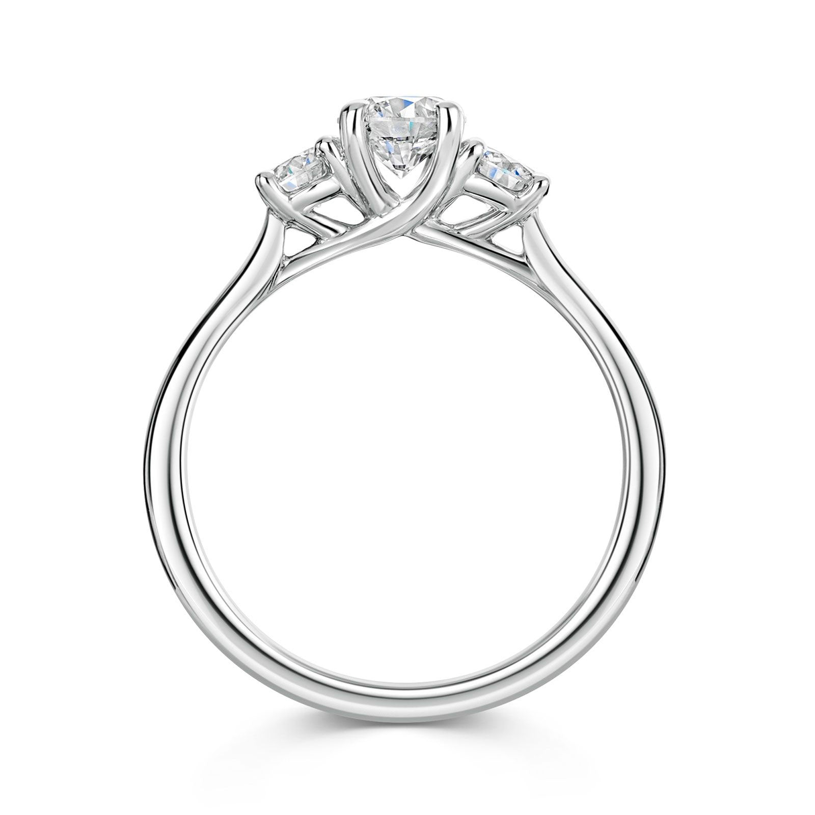Platinum Diamond Trilogy Ring 1.00ct variant Pursuit