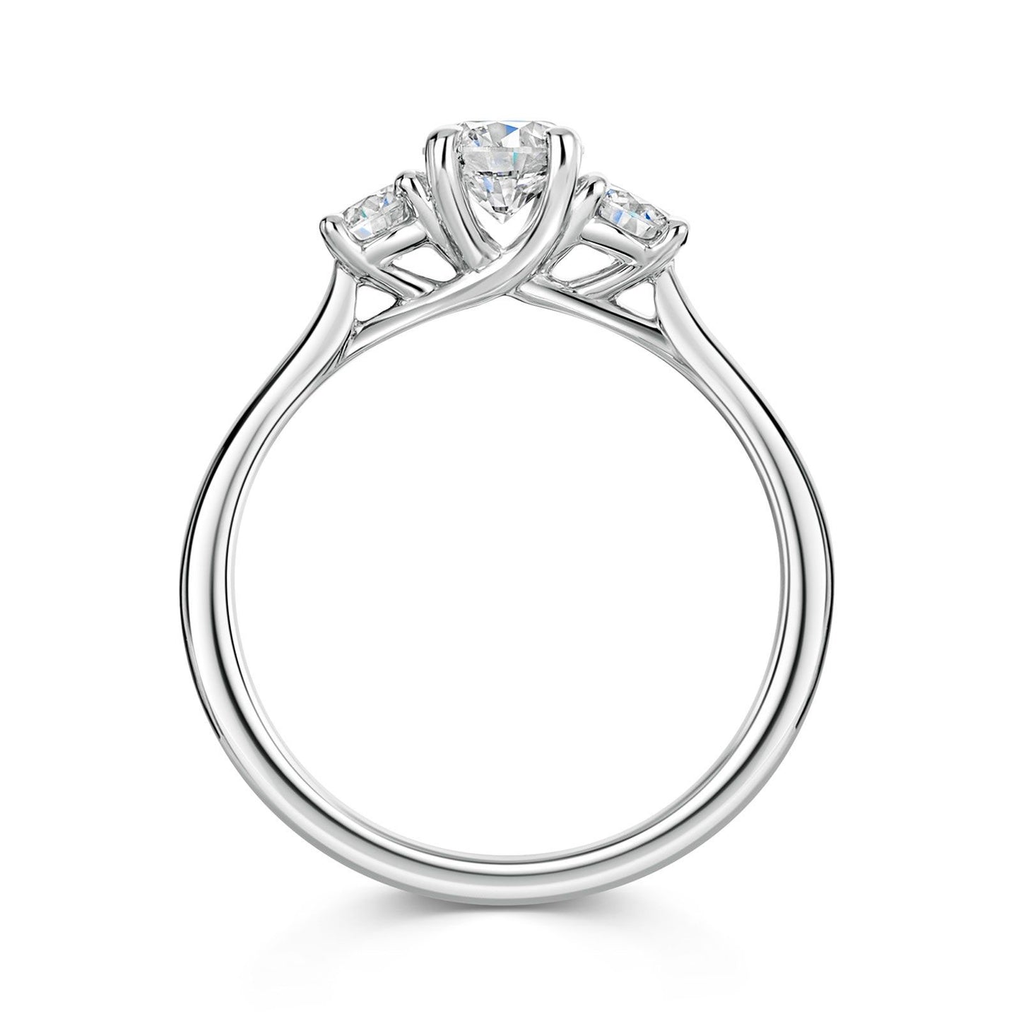 Platinum Diamond Trilogy Ring 1.00ct variant Pursuit
