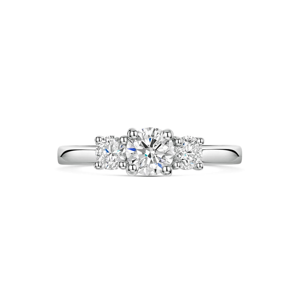 Platinum Diamond Trilogy Ring 0.80ct variant Pursuit