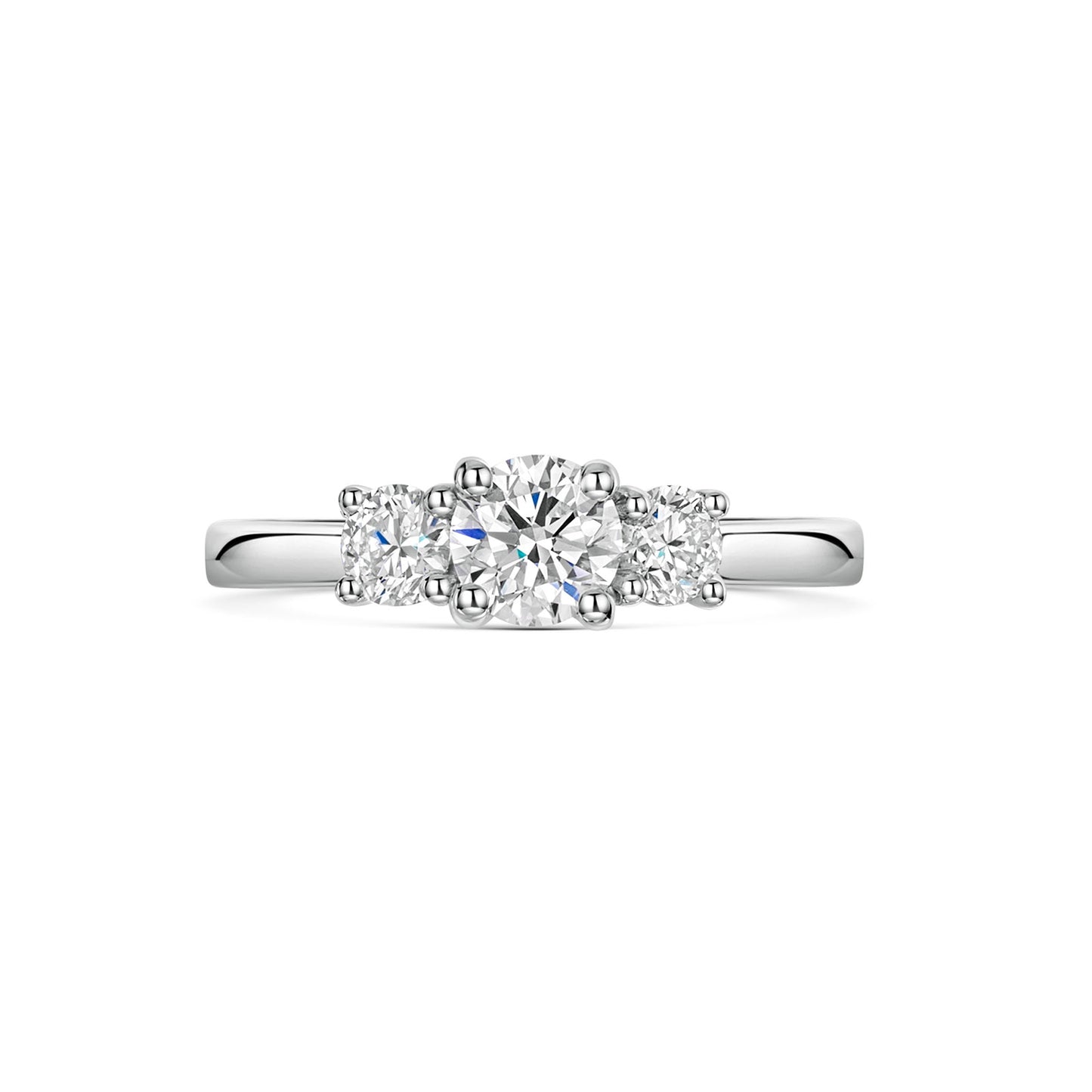 Platinum Diamond Trilogy Ring 0.80ct variant Pursuit