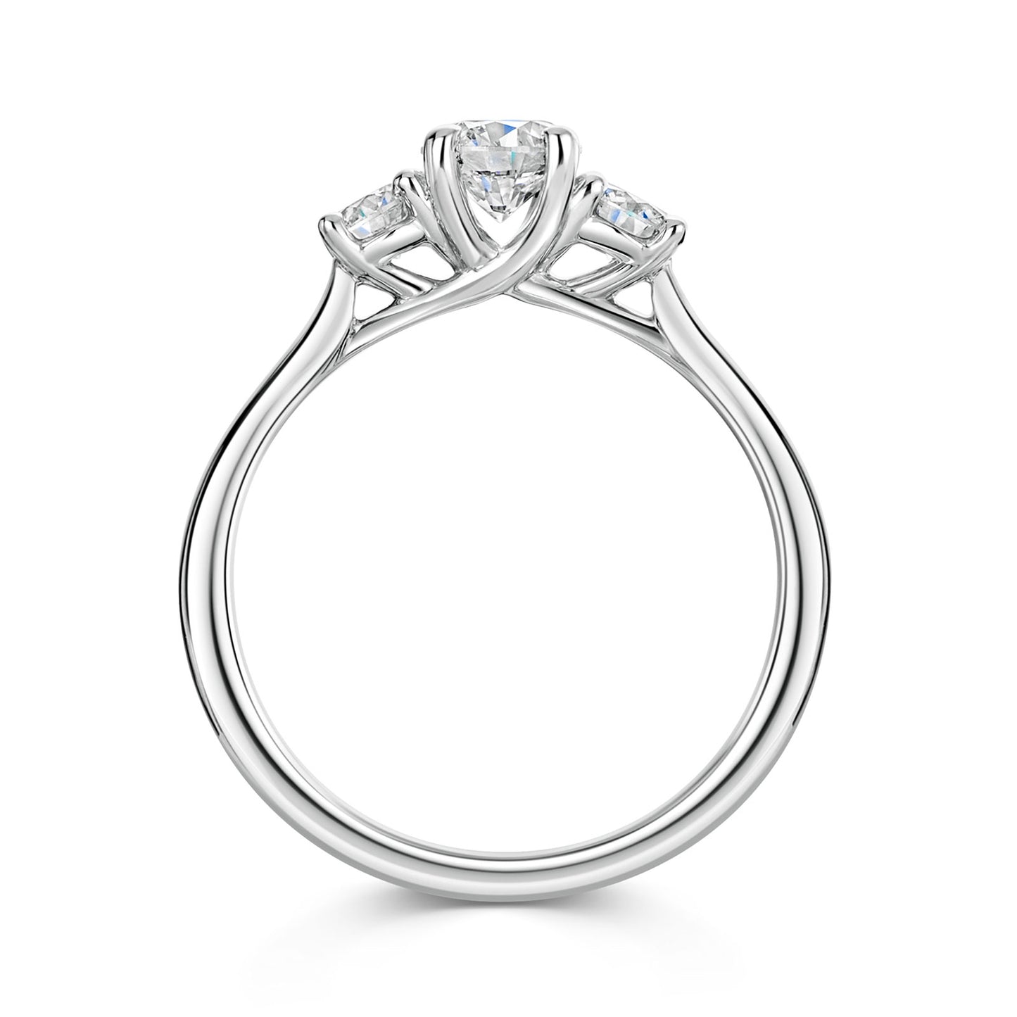 Platinum Diamond Trilogy Ring 0.80ct variant Pursuit