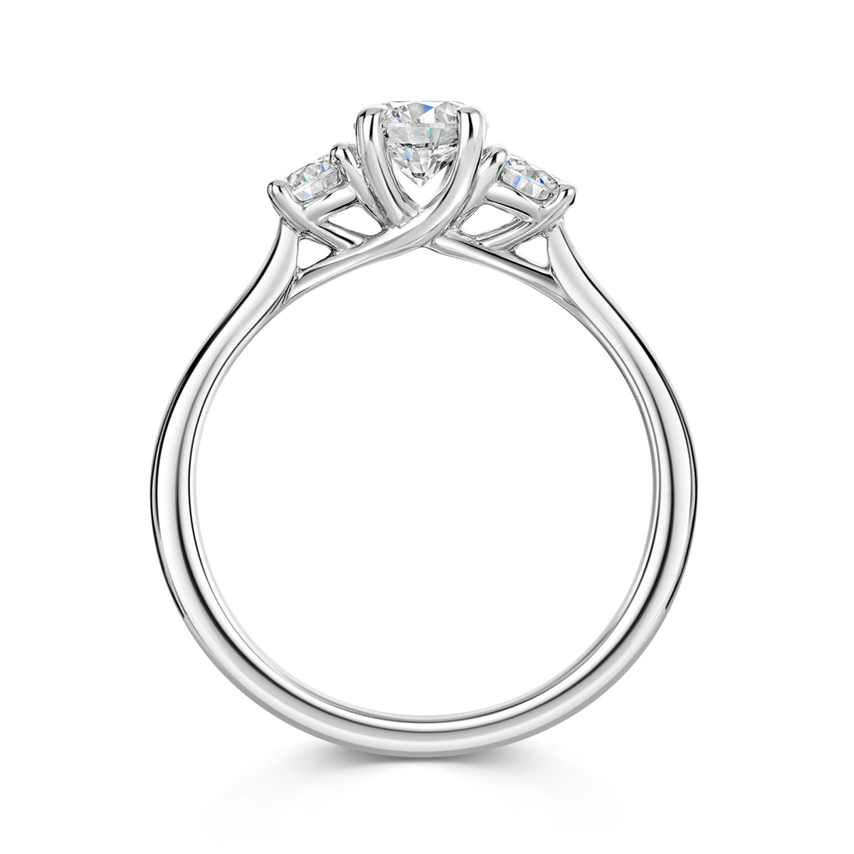Platinum Diamond Trilogy Ring 0.80ct variant Pursuit