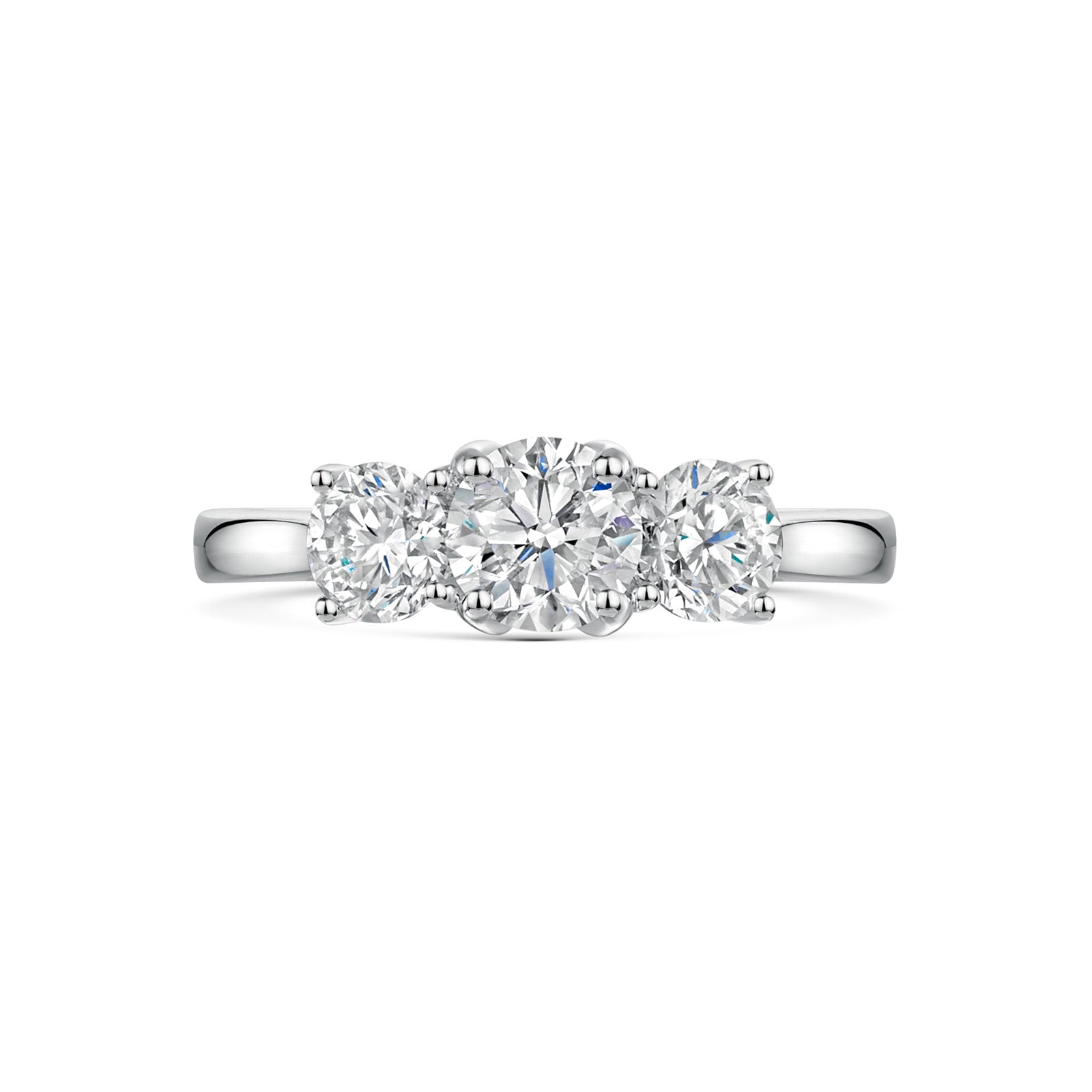 Platinum Diamond Trilogy Ring 1.50ct variant Pursuit