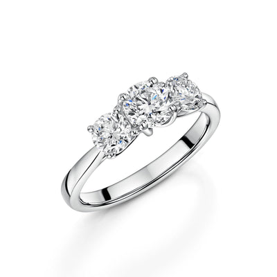 Platinum Diamond Trilogy Ring 1.50ct variant Pursuit