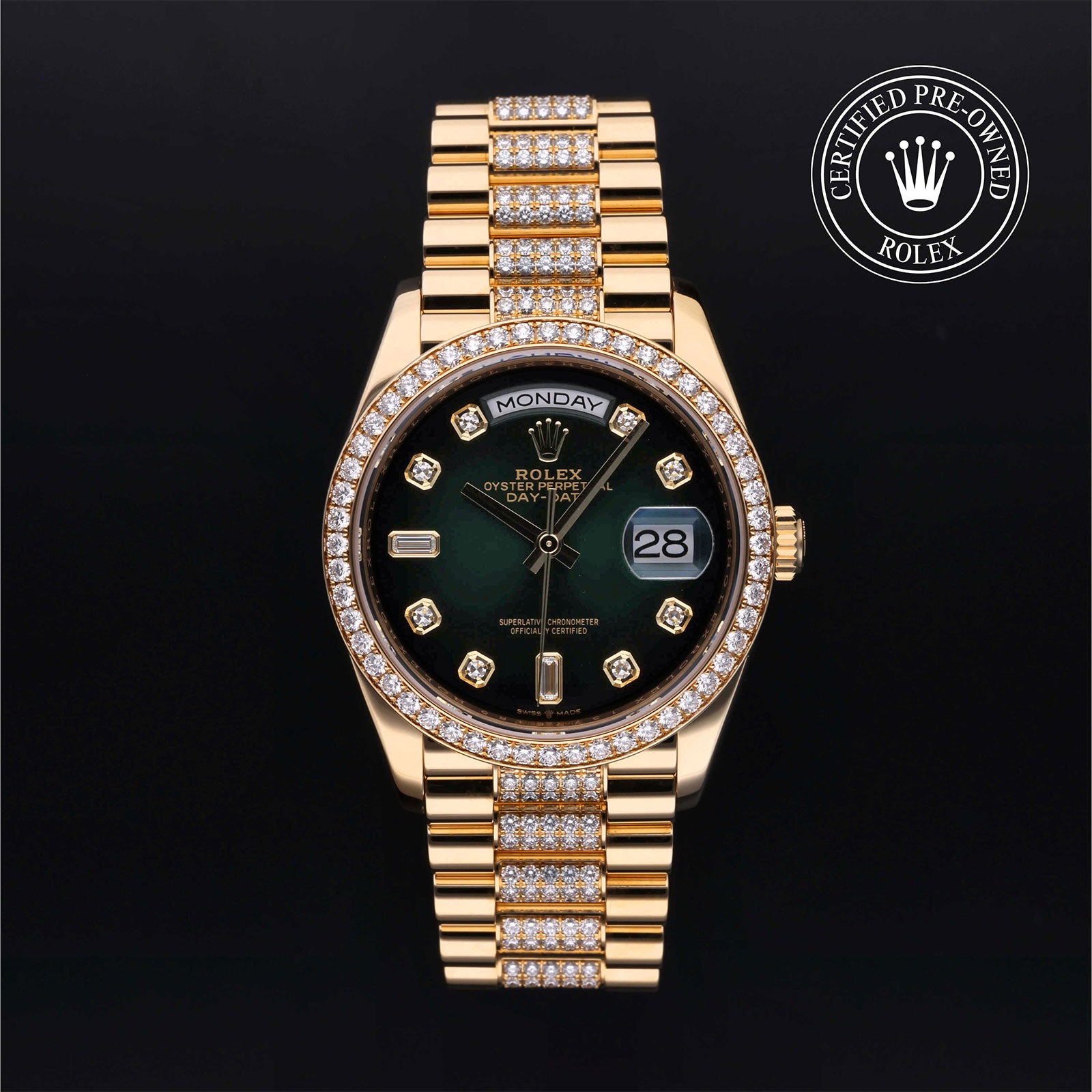 Rolex Certified Pre-Owned Day-Date 40mm M128348RBR 1377E1R5 simple Pursuit