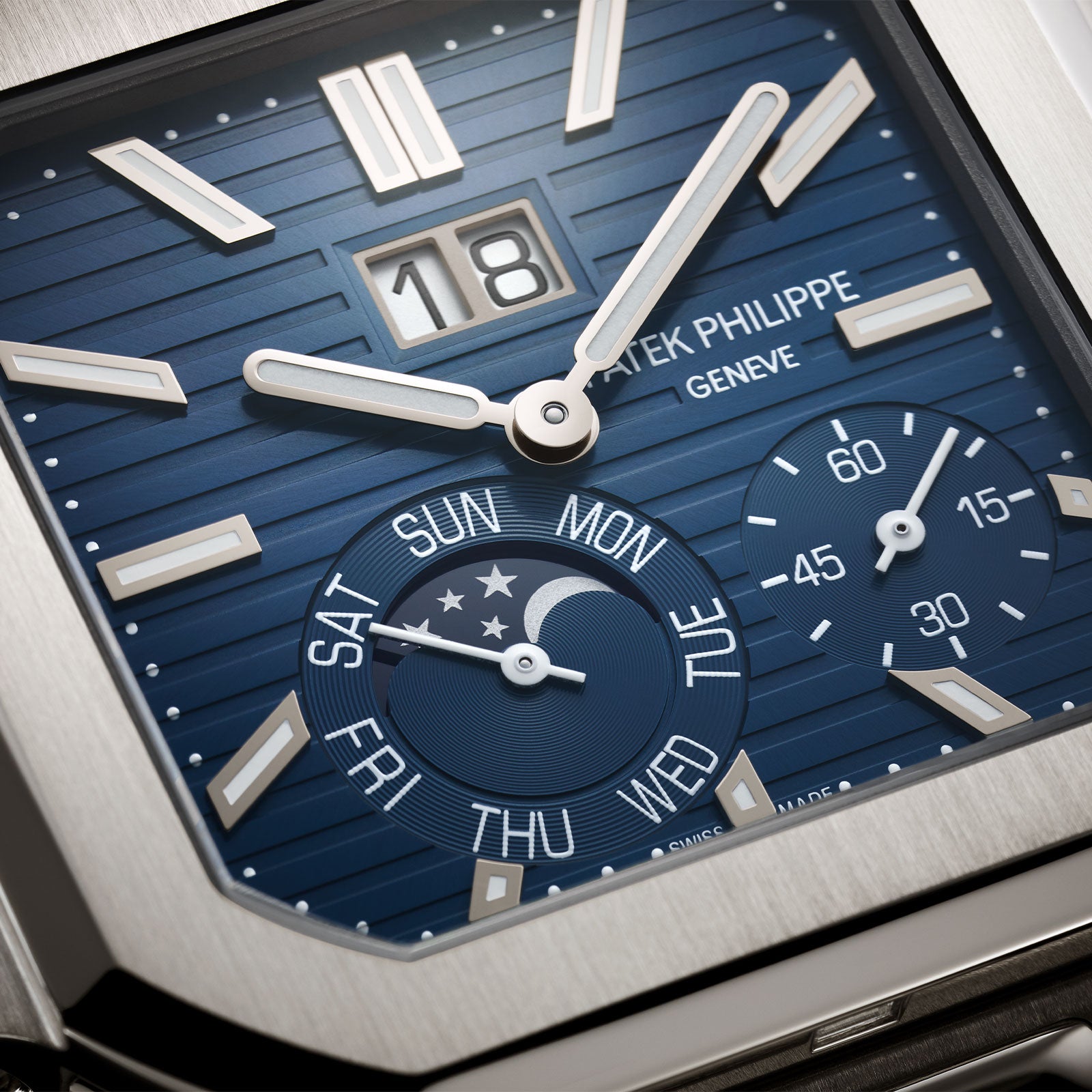 Cubitus Instantaneous Grand Date, Day & Moon Phases 5822P-001 simple Pursuit