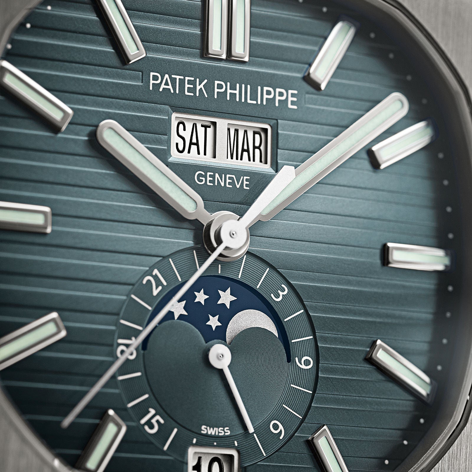 Nautilus Annual Calendar & Moon Phases 5726/1A-014 simple Pursuit