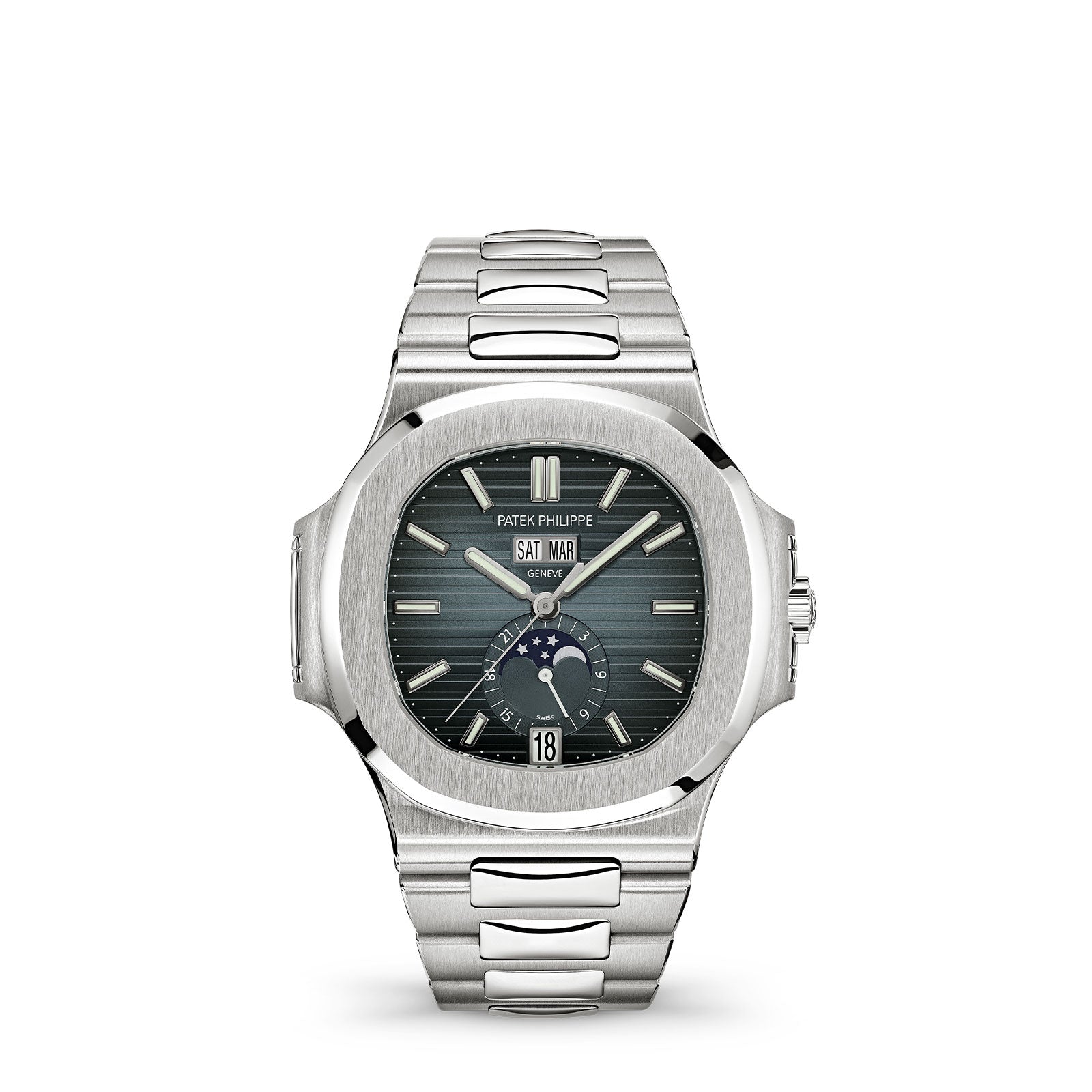 Nautilus Annual Calendar & Moon Phases 5726/1A-014 simple Pursuit