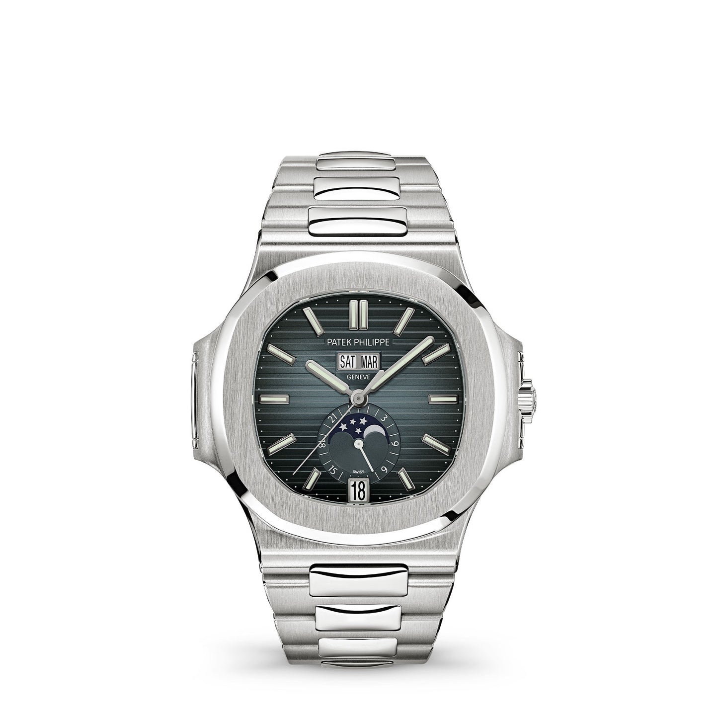 Nautilus Annual Calendar & Moon Phases 5726/1A-014 simple Pursuit
