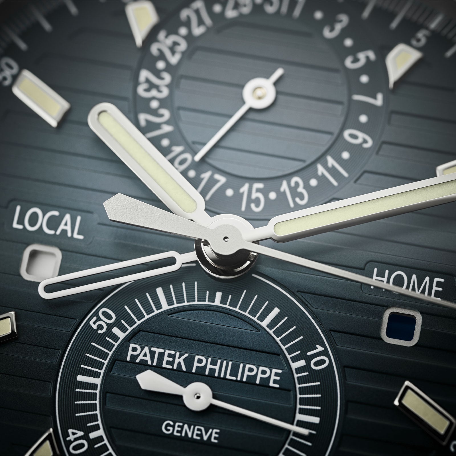 Nautilus Flyback Chronograph Travel Time 5990/1A-011 simple Pursuit