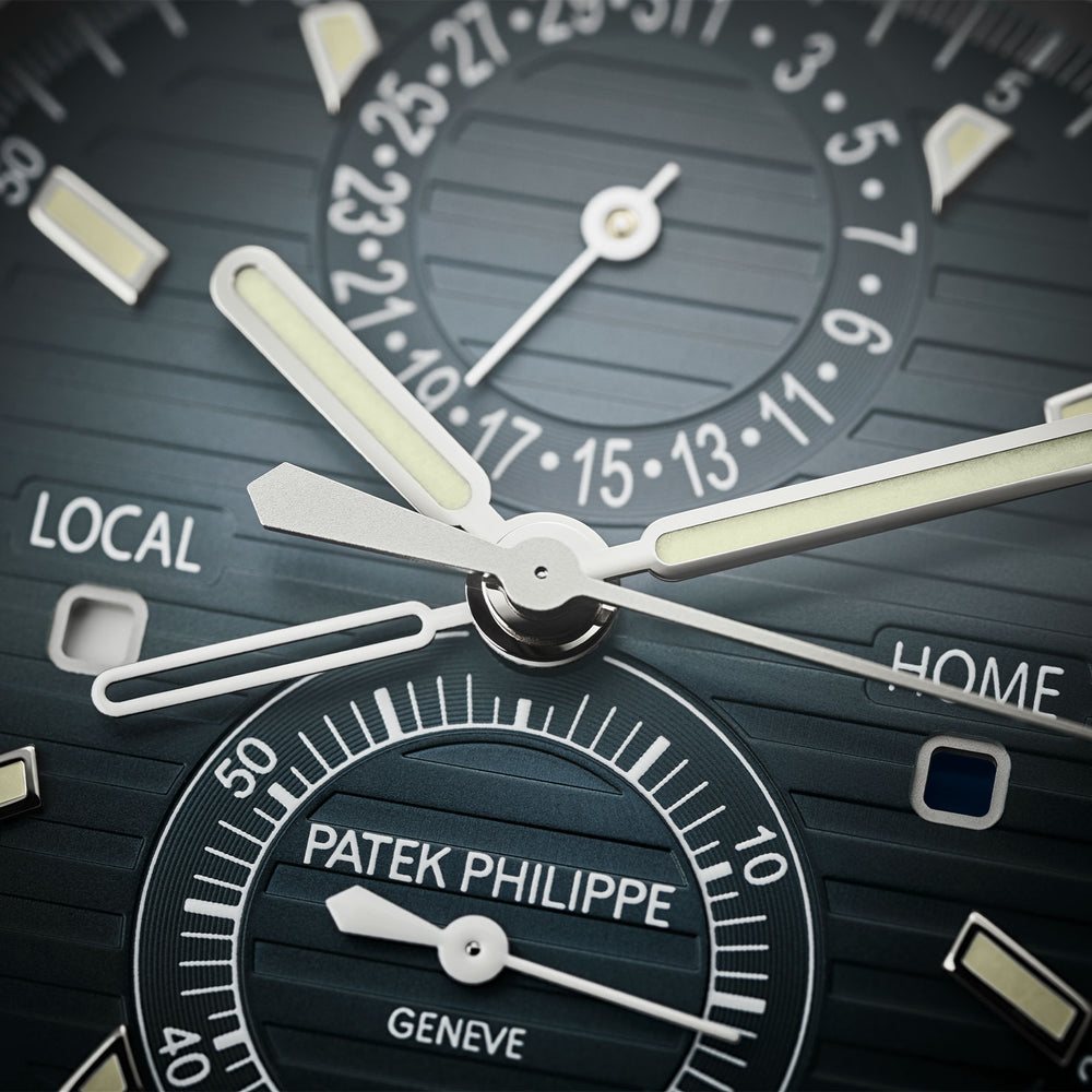 Nautilus Flyback Chronograph Travel Time 5990/1A-011 simple Pursuit