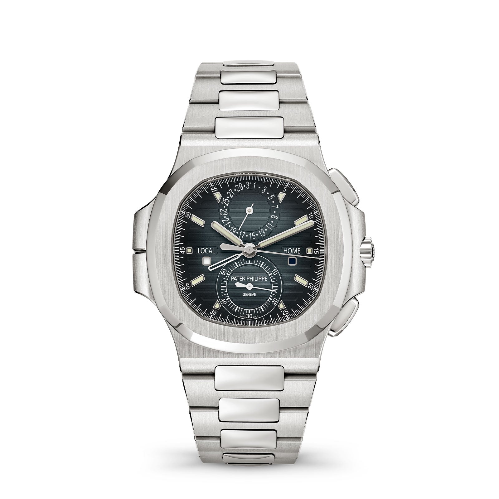 Nautilus Flyback Chronograph Travel Time 5990/1A-011 simple Pursuit