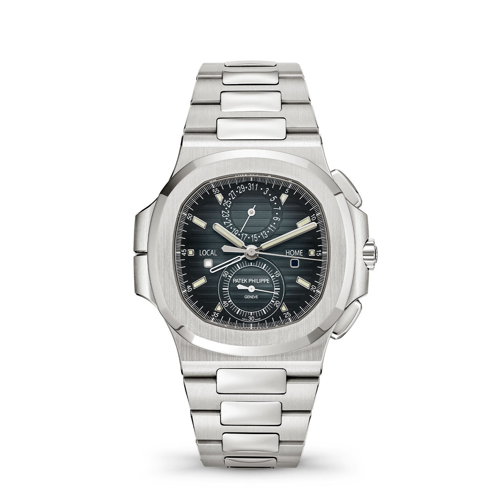 Nautilus Flyback Chronograph Travel Time 5990/1A-011 simple Pursuit