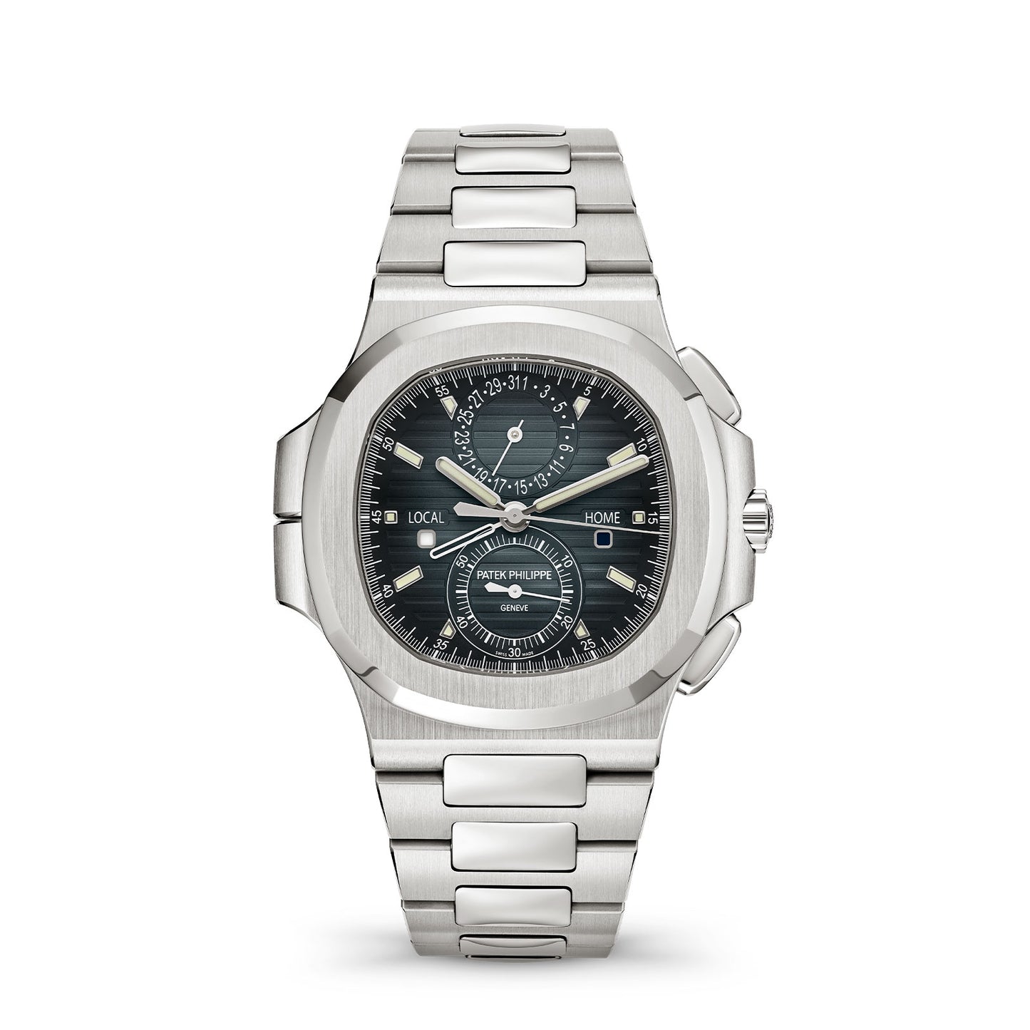 Nautilus Flyback Chronograph Travel Time 5990/1A-011 simple Pursuit