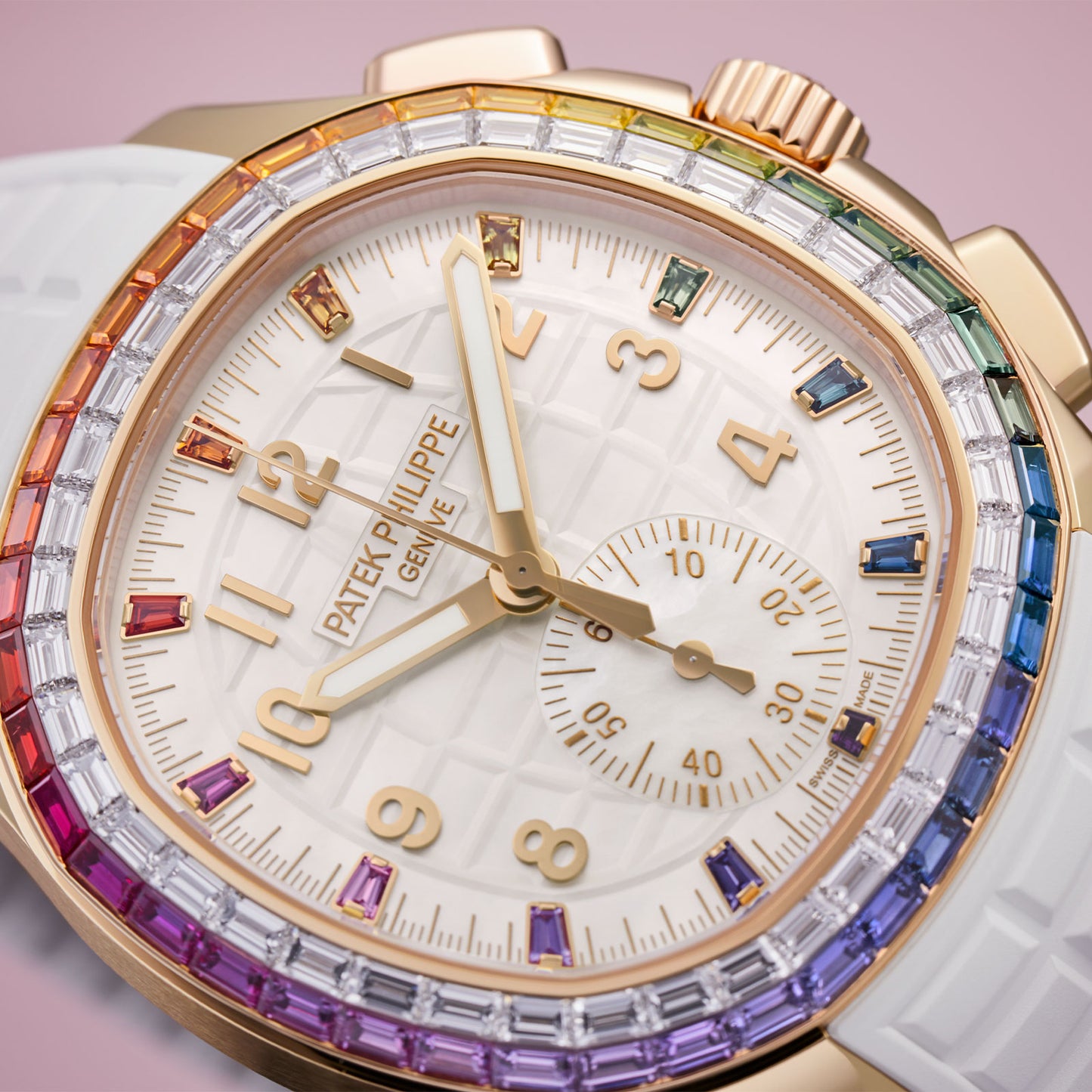 Aquanaut Luce "Rainbow" Chronograph Joaillerie 7968/300R-001 simple Pursuit