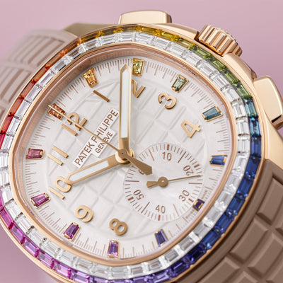 Aquanaut Luce "Rainbow" Chronograph Joaillerie 7968/300R-001 simple Pursuit