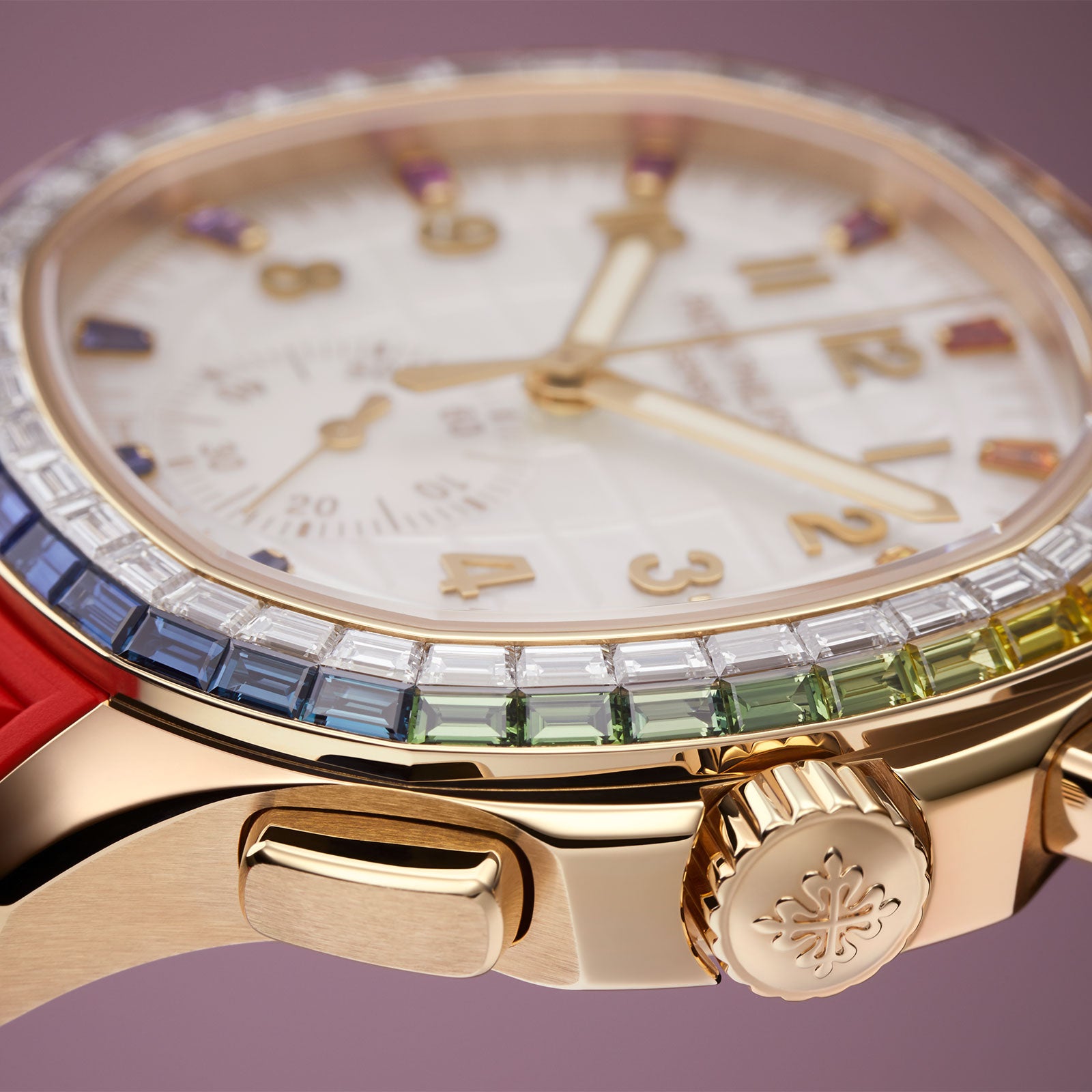 Aquanaut Luce "Rainbow" Chronograph Joaillerie 7968/300R-001 simple Pursuit