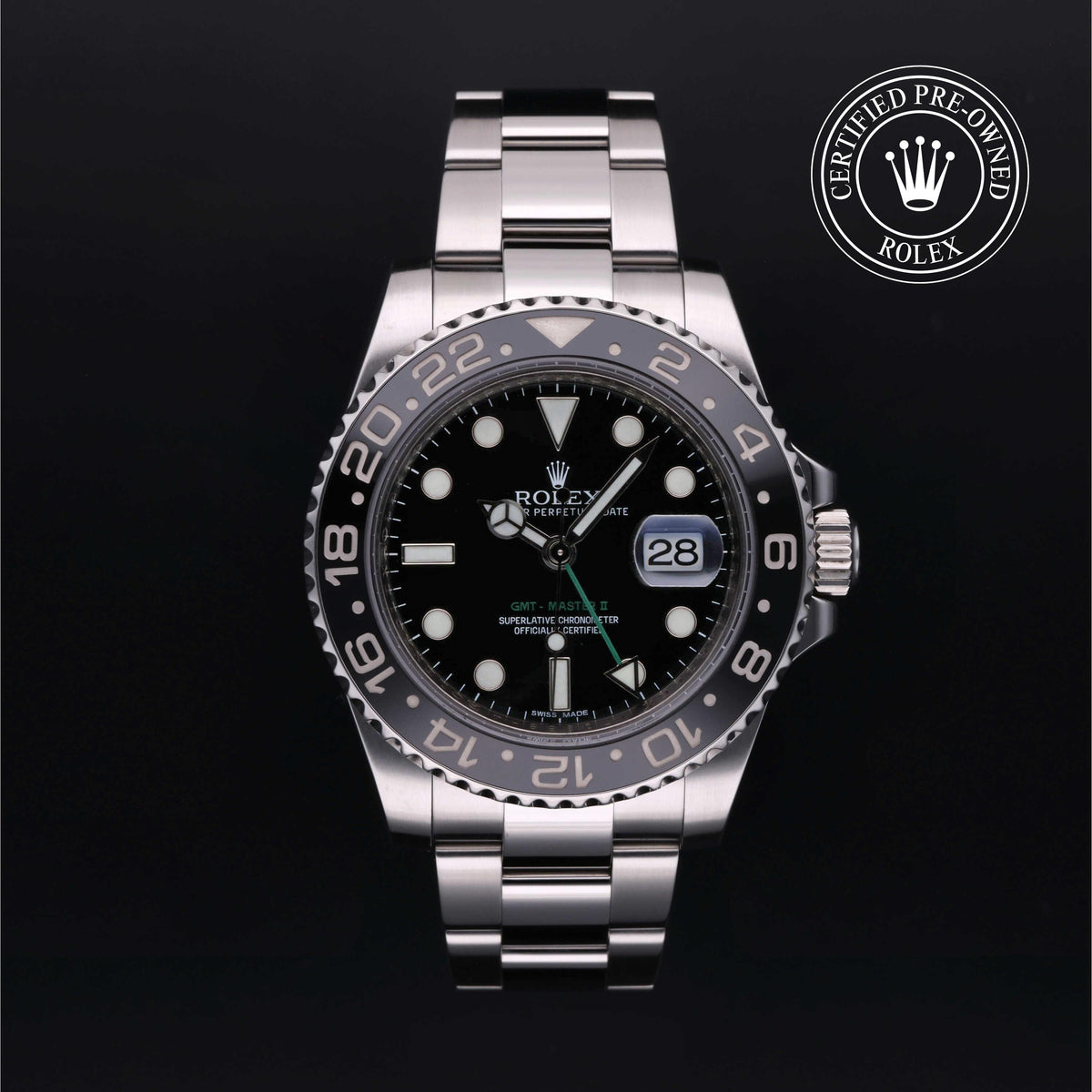 Rolex Certified Pre-Owned GMT Master II 40mm 116710LN 170988H4 simple Pursuit