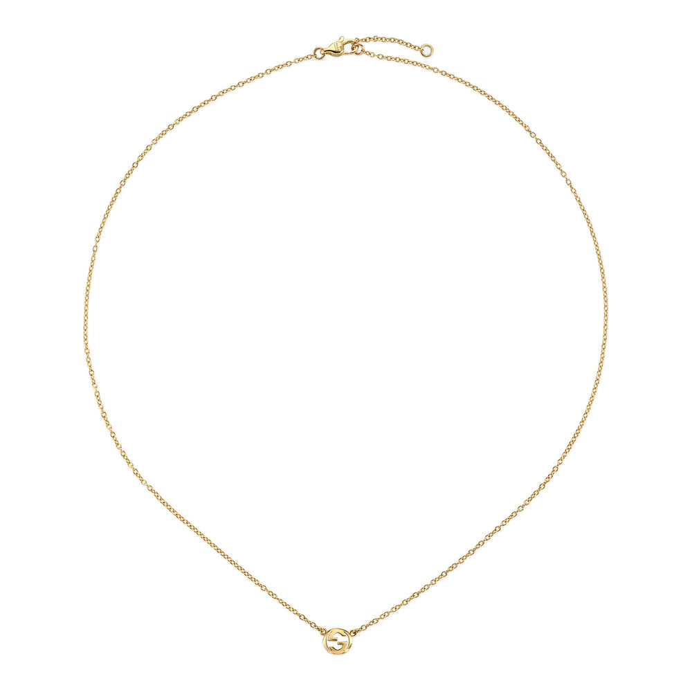 Gucci Interlocking 18ct Yellow Gold Pendant Necklace simple Pursuit