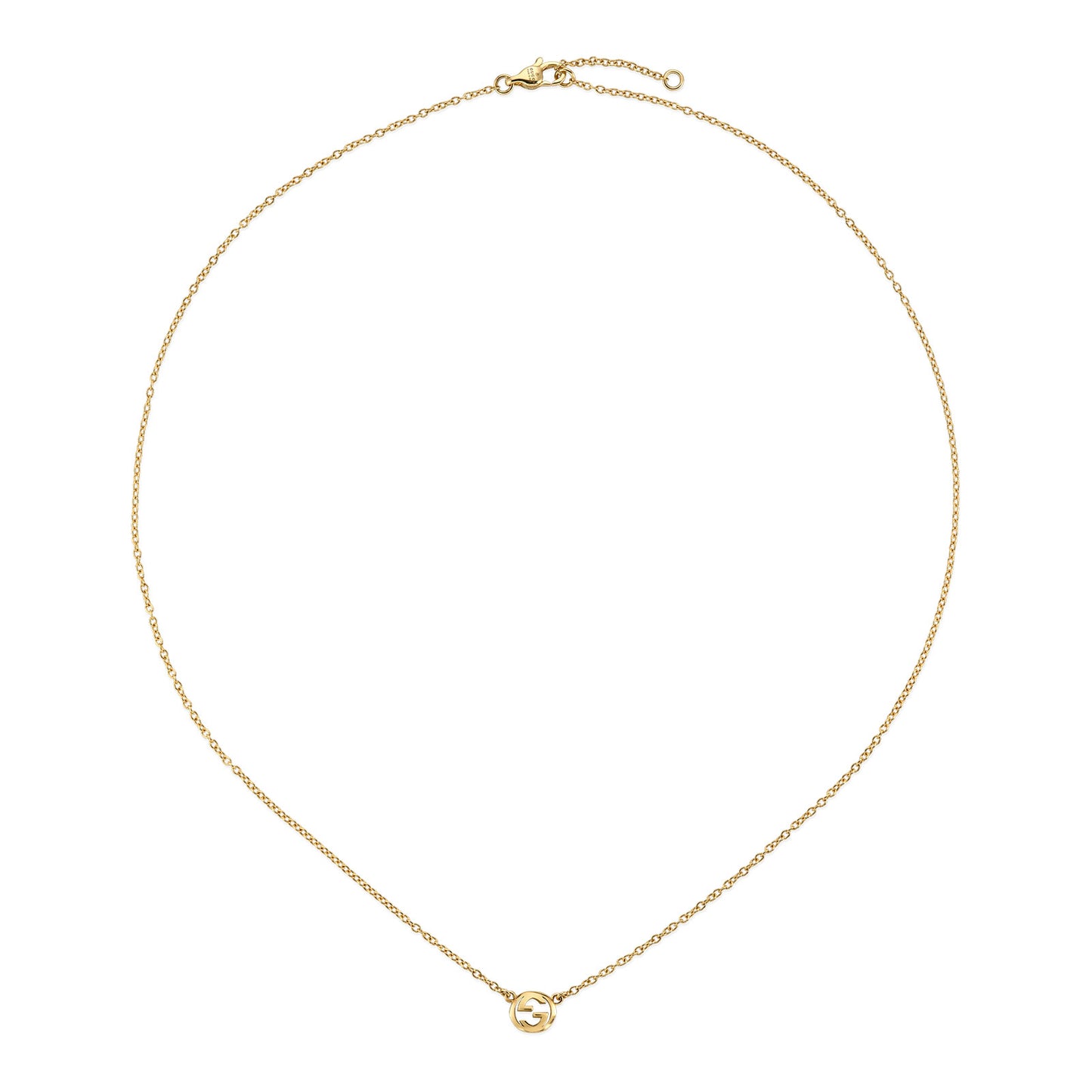 Gucci Interlocking 18ct Yellow Gold Pendant Necklace simple Pursuit