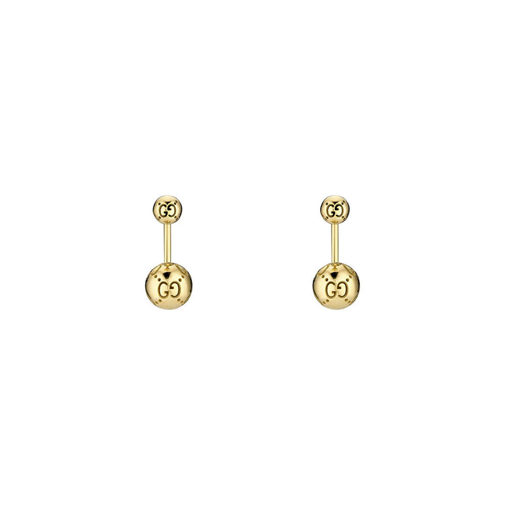 Gucci Icon 18ct Yellow Gold Ball Drop Earrings simple Pursuit