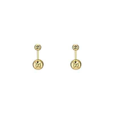 Gucci Icon 18ct Yellow Gold Ball Drop Earrings simple Pursuit
