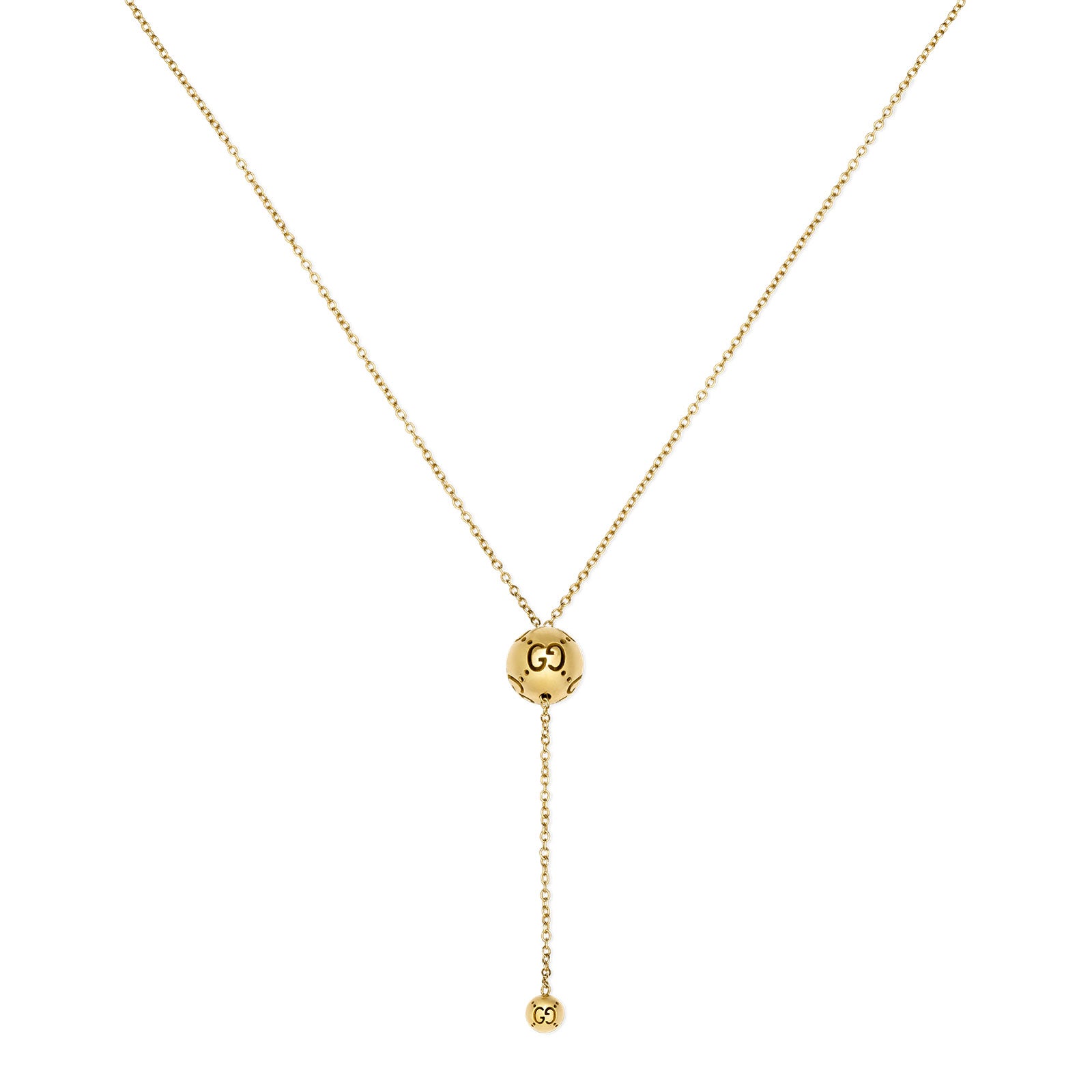 Gucci Icon 18ct Yellow Gold Ball Pendant Necklace simple Pursuit