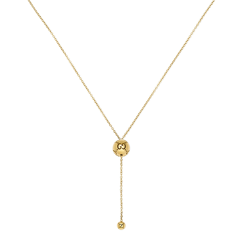 Gucci Icon 18ct Yellow Gold Ball Pendant Necklace simple Pursuit