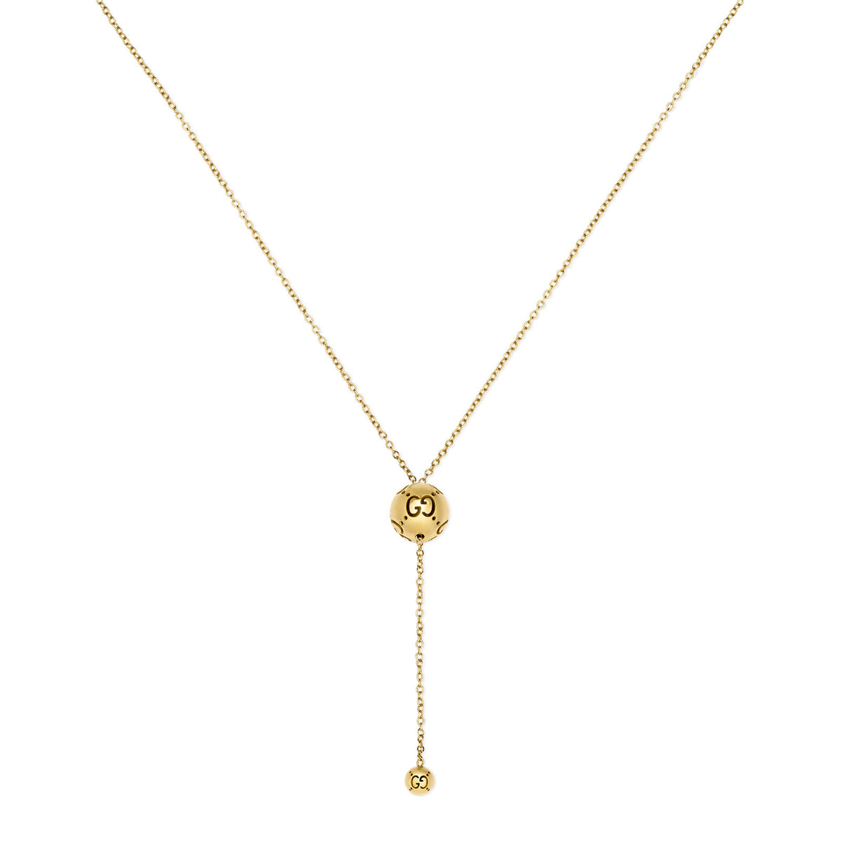 Gucci Icon 18ct Yellow Gold Ball Pendant Necklace simple Pursuit