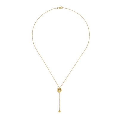 Gucci Icon 18ct Yellow Gold Ball Pendant Necklace simple Pursuit