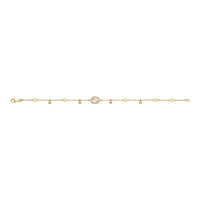 Gucci Interlocking 18ct Yellow Gold Diamond Bracelet variant Pursuit