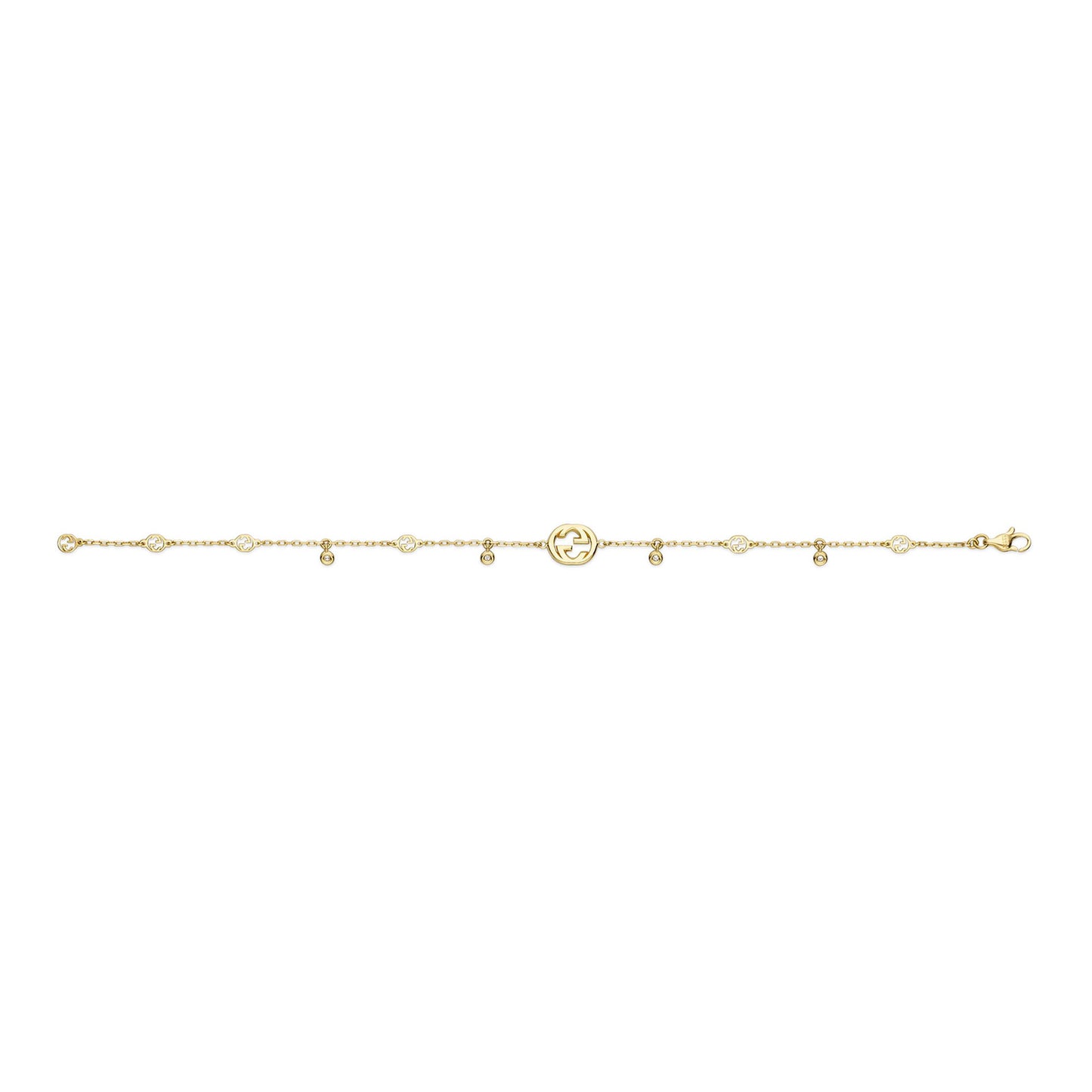 Gucci Interlocking 18ct Yellow Gold Diamond Bracelet variant Pursuit