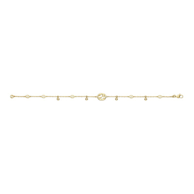 Gucci Interlocking 18ct Yellow Gold Diamond Bracelet variant Pursuit