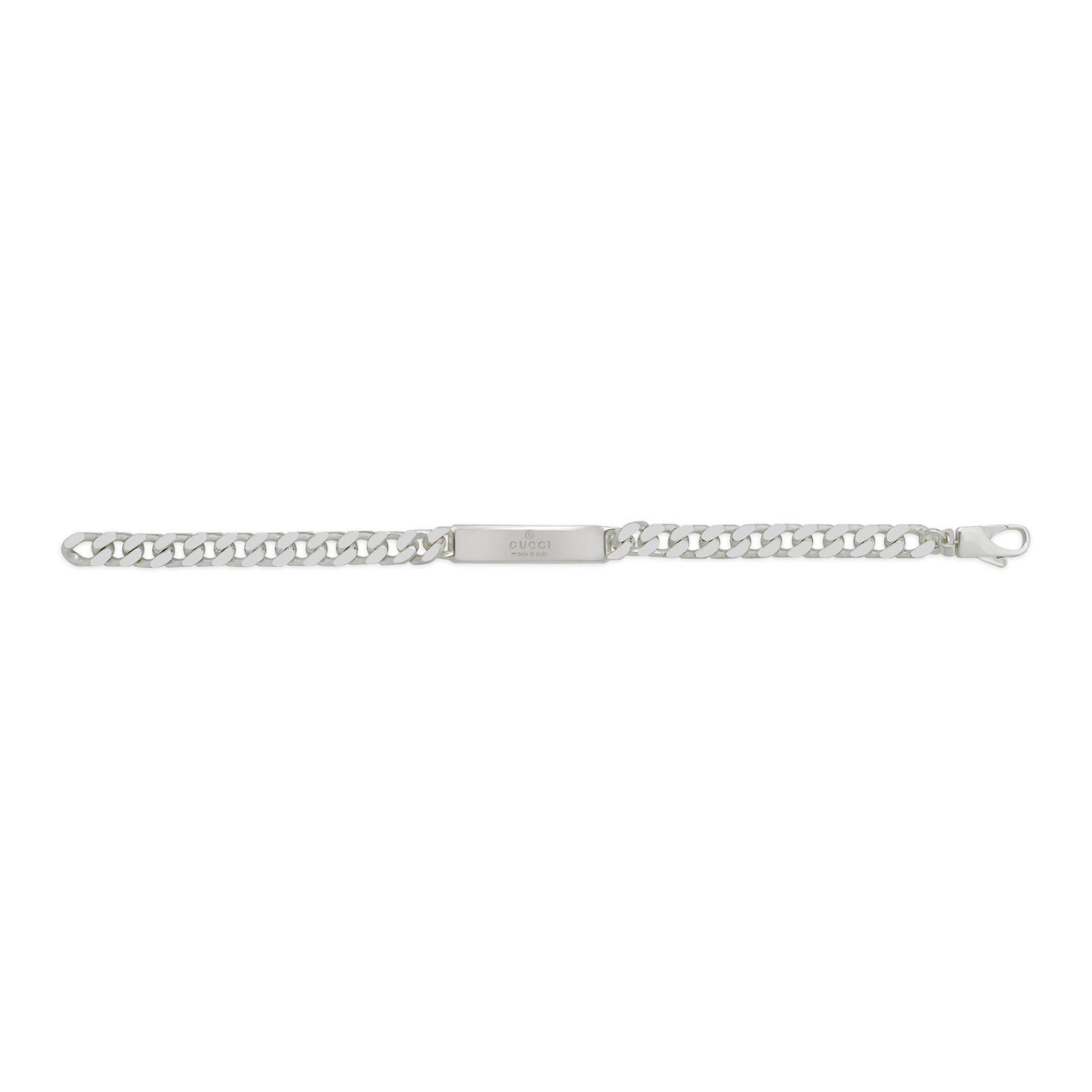 Gucci Tag Diagonal Interlocking G Silver Bracelet variant Pursuit