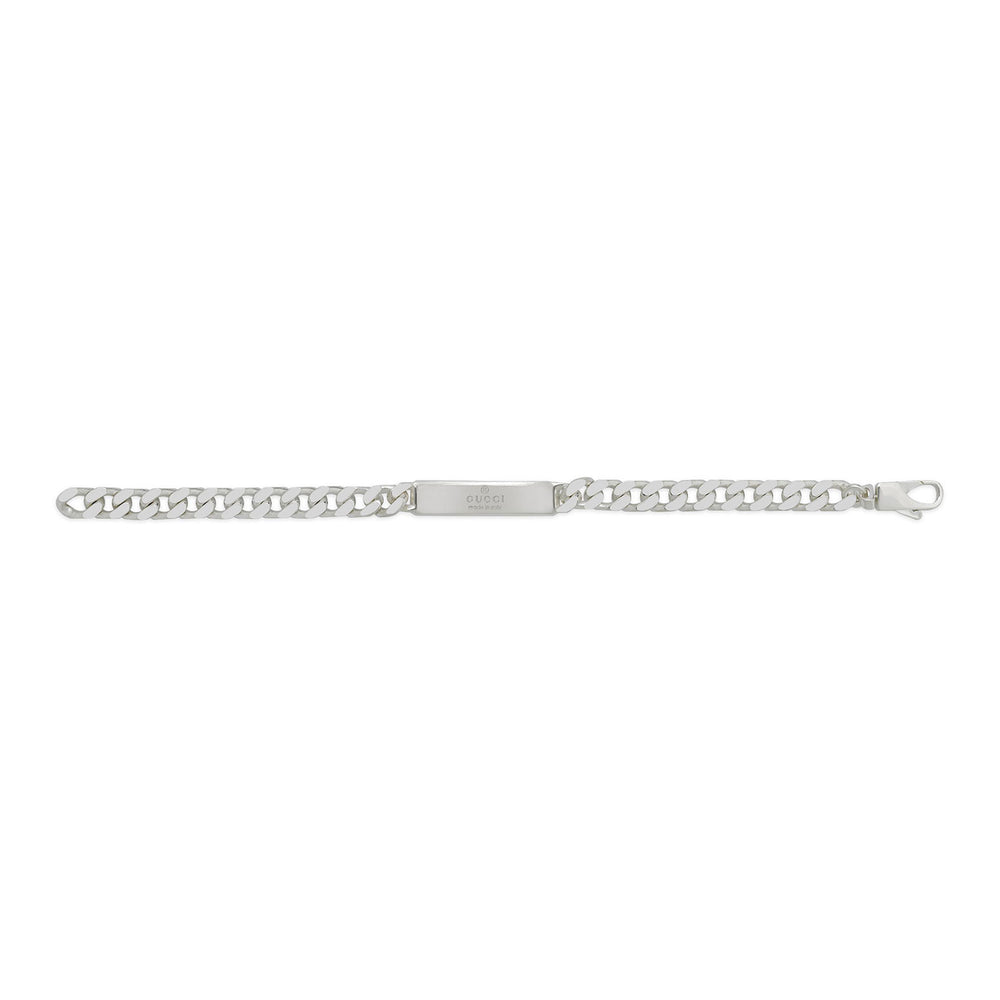 Gucci Tag Diagonal Interlocking G Silver Bracelet variant Pursuit