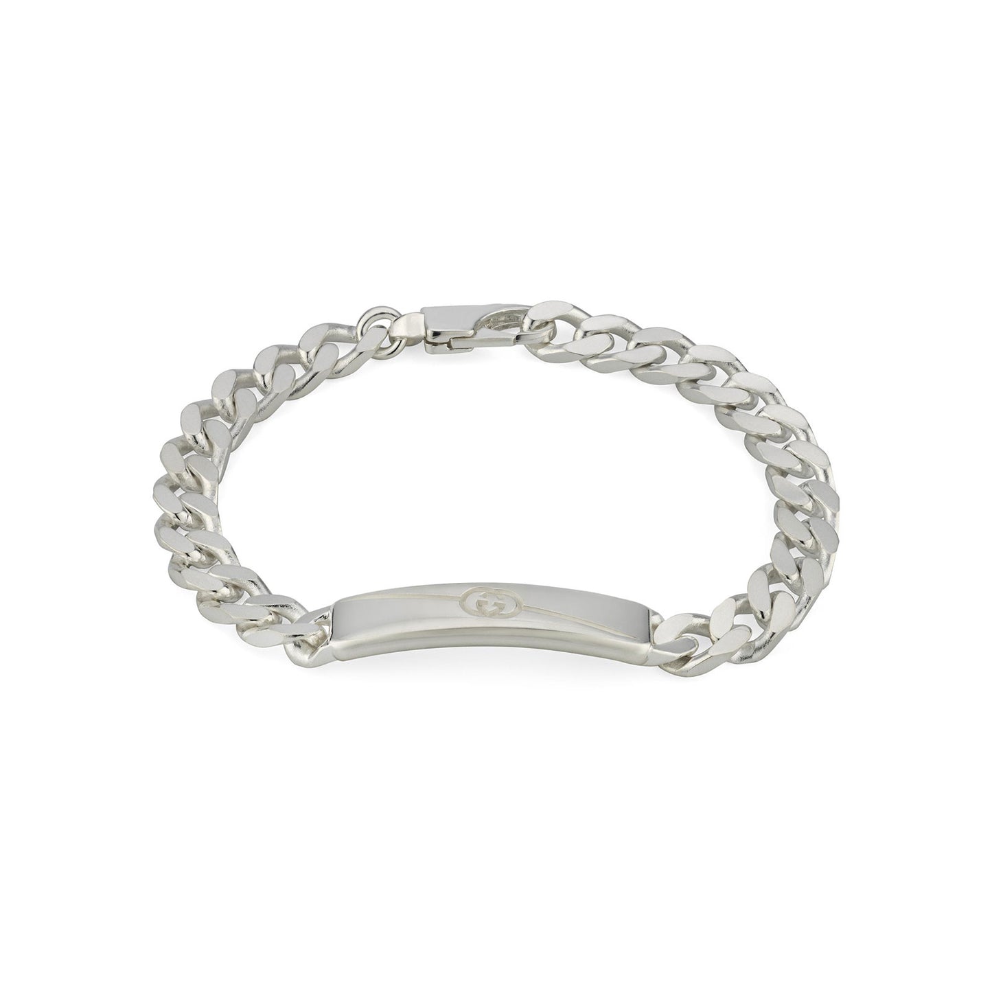 Gucci Tag Diagonal Interlocking G Silver Bracelet variant Pursuit